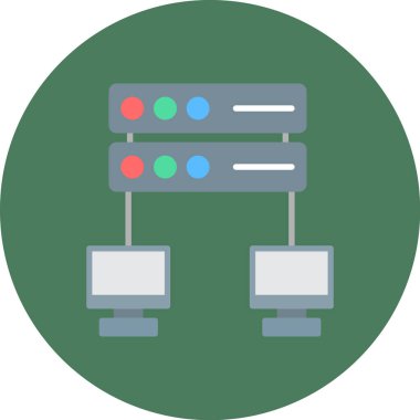 Kişisel ve ticari kullanım için sunucu vektör simgesi simgesi vektör çizimi..