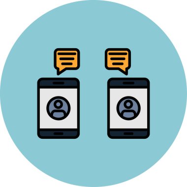 Akıllı telefon simgesinin vektör illüstrasyonu