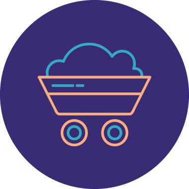 Sepet. Web simgesi basit illüstrasyon