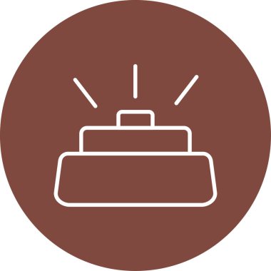 kek düz vektör simgesi