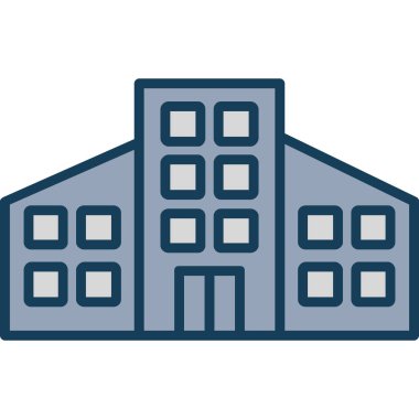 Bina. Web simgesi basit tasarım