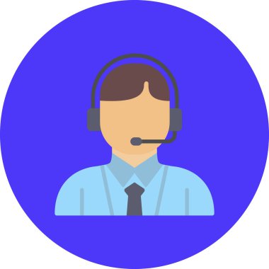 Çağrı merkezi simgesi. vektör illüstrasyonu