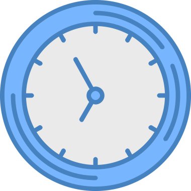 Alarm saati ikon vektör çizimi