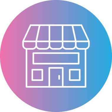 Modern binanın vektör illüstrasyonu