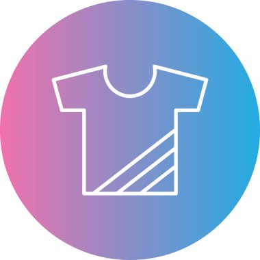 T-shirt simgesinin vektör illüstrasyonu