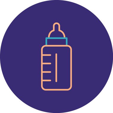 Şişe simgesinin vektör illüstrasyonu