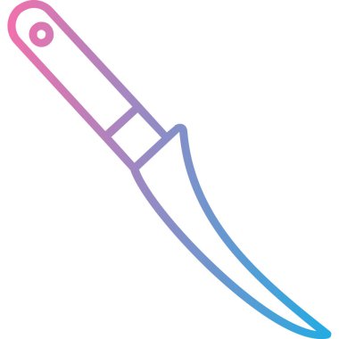 Bıçak. Web simgesi basit illüstrasyon