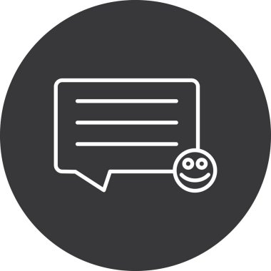 ileti ikonu vektör illüstrasyonu