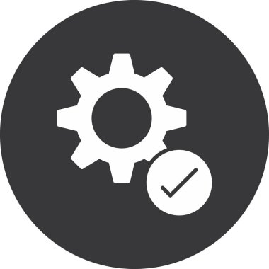 Ayarların vektör çizimi simgesi