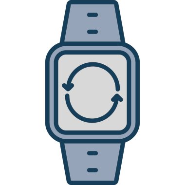 Kol saati ikon vektör illüstrasyonu