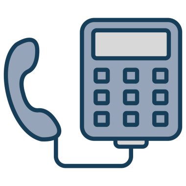 Telefon renkli vektör simgesini ara
