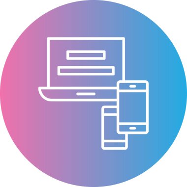 Modern simgenin vektör illüstrasyonu