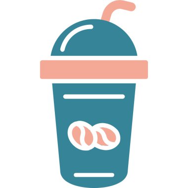 kahve içecek ikonu çizimi tasarımı