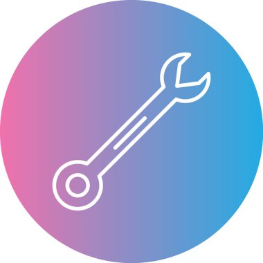 İngiliz anahtarı. Web simgesi basit illüstrasyon