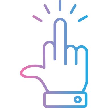 parmak jesti vektör illüstrasyon tasarımı