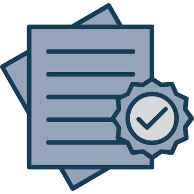 Kontrol listesi simgesi vektör illüstrasyonu