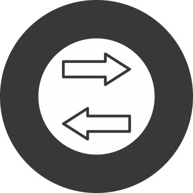 Modern ok simgesinin vektör illüstrasyonu