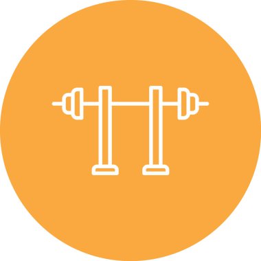 spor salonu modern ikon vektör illüstrasyonu