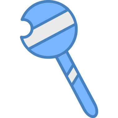 Kürek. Web simgesi basit illüstrasyon