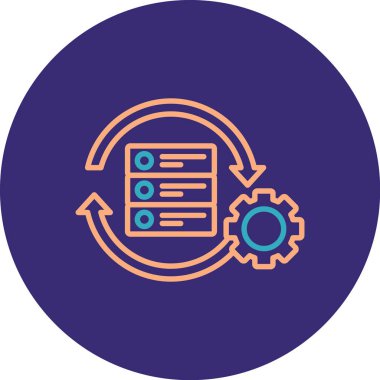 seo modern simgesinin vektör illüstrasyonu