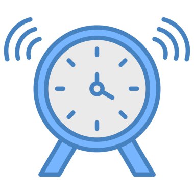 Alarm saat vektör simgesi düzenlenebilir