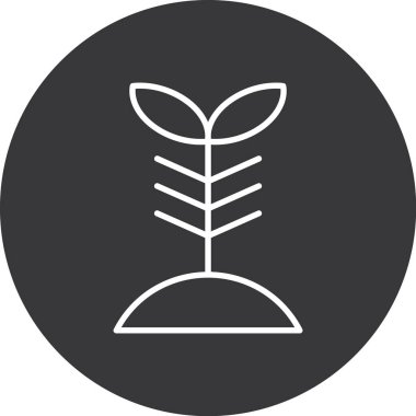 Bitkinin vektör illüstrasyonu