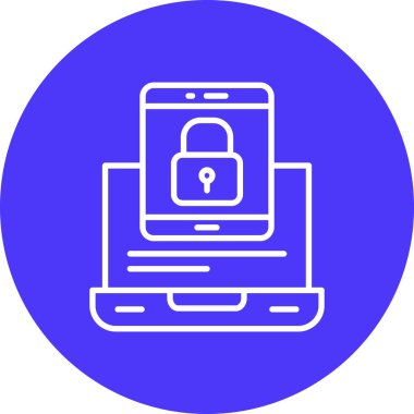 kilit simgesi, vektör illüstrasyonu