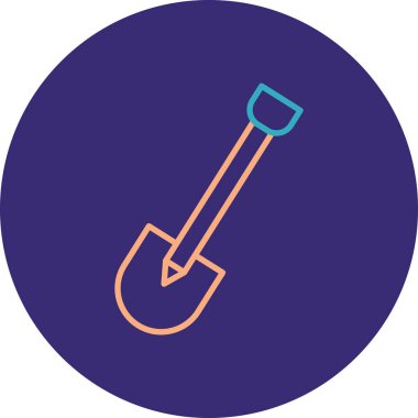 Vektör içinde kürek simgesi