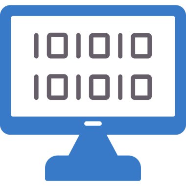 Bilgisayar. Web simgesi basit illüstrasyon