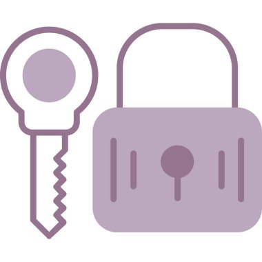 asma kilit ve güvenlik simgesi.