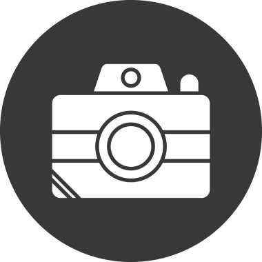 kamera simgesi vektör illüstrasyonu