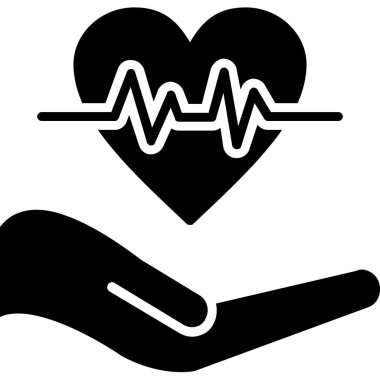 Tıbbi bakım ikonu, vektör illüstrasyonu