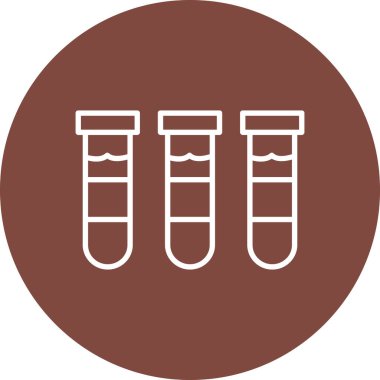 Modern b 'nin vektör illüstrasyonunda test tüpü simgesi yok