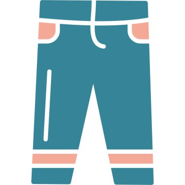 giysi pantolonu simgesi dış hatlar biçiminde