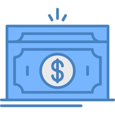 Para için. Web simgesi basit illüstrasyon