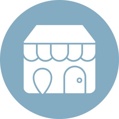 Dükkan. Web simgesi basit illüstrasyon