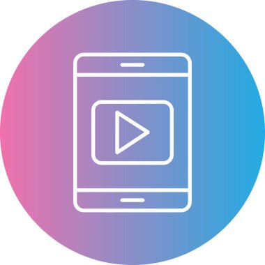 mobil simge izole vektör soyut geri gruplama