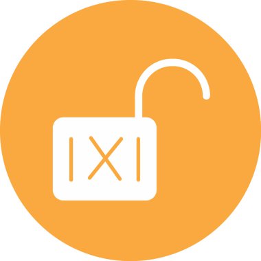 Bir zaman simgesi vektör illüstrasyonu