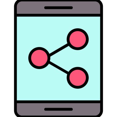 cep telefonu simgesi. özet tasarımı