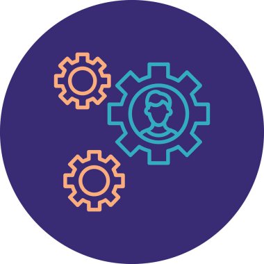 İş ve finans simgesinin vektör illüstrasyonu