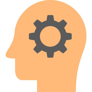 Kafa dişli vektör simgesi