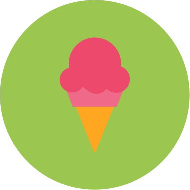 dondurma ikonu vektör illüstrasyonu