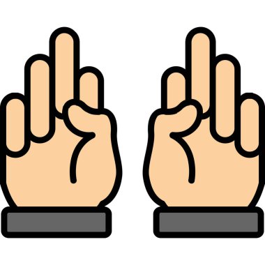 El ve jest vektör simgesi