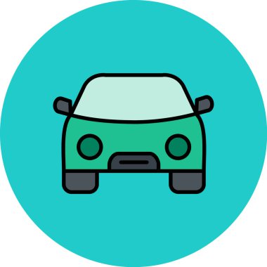 araba simgesi vektör illüstrasyonu