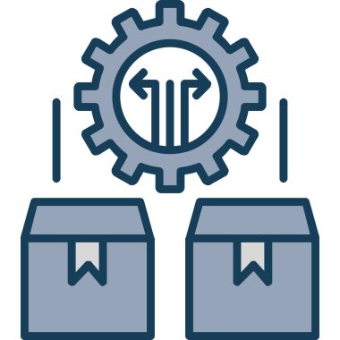 Teçhizat Web simgesi basit illüstrasyon