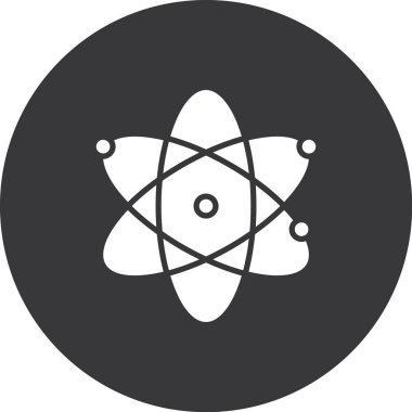 atom simgesi, vektör illüstrasyonu