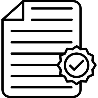 Kontrol listesi simgesi vektör illüstrasyonu