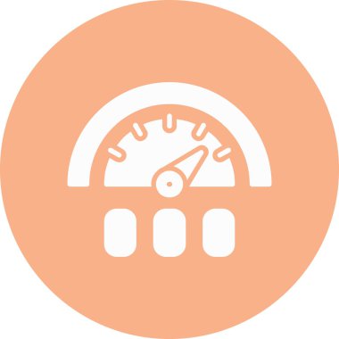 Hız göstergesi. Web simgesi basit illüstrasyon