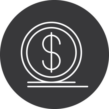 Dolar simgesi vektör illüstrasyonu