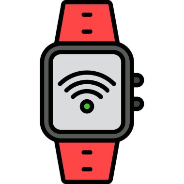 Akıllı Seç simgesi. web için smartwatch vektör simgelerinin özet çizimi